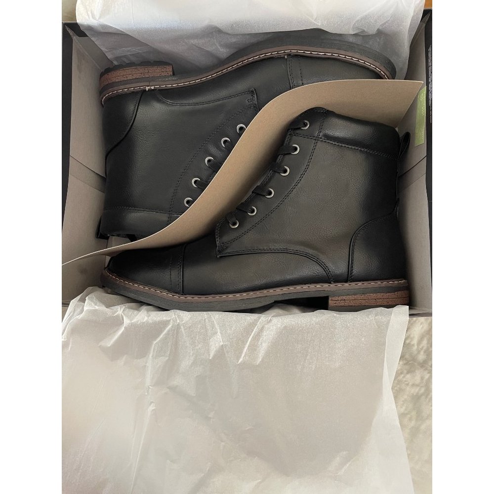 Goodfellow & Co Black Jeffery Lace Up Boots - Size 12